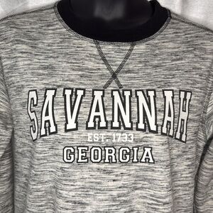 Savannah Georgia RetroVision Apparel Oversized Small Crewneck Sweatshirt